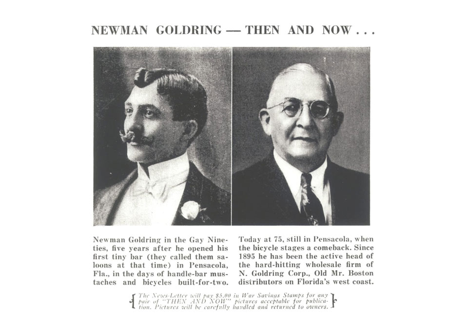 1848 - Newman Goldring opens first beer distributor in Florida