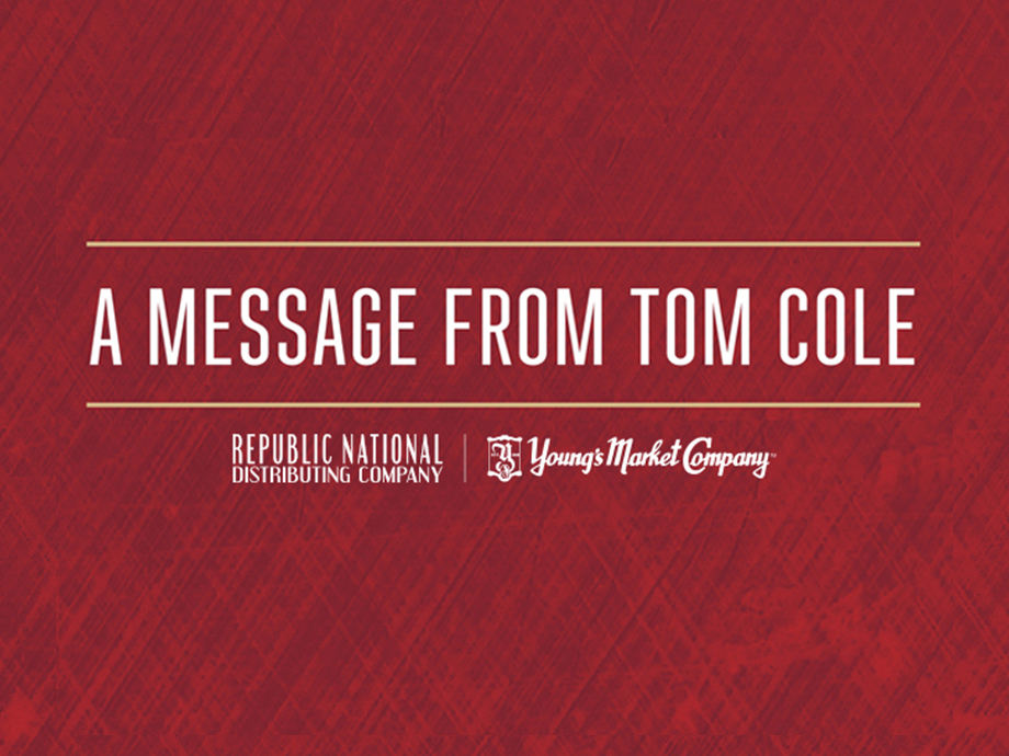 A Message To Our Associates From Tom Cole, CEO and President