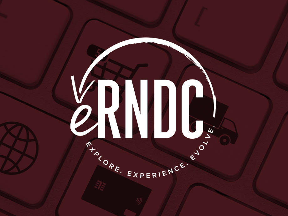 eRNDC eRNDC logo with a red background